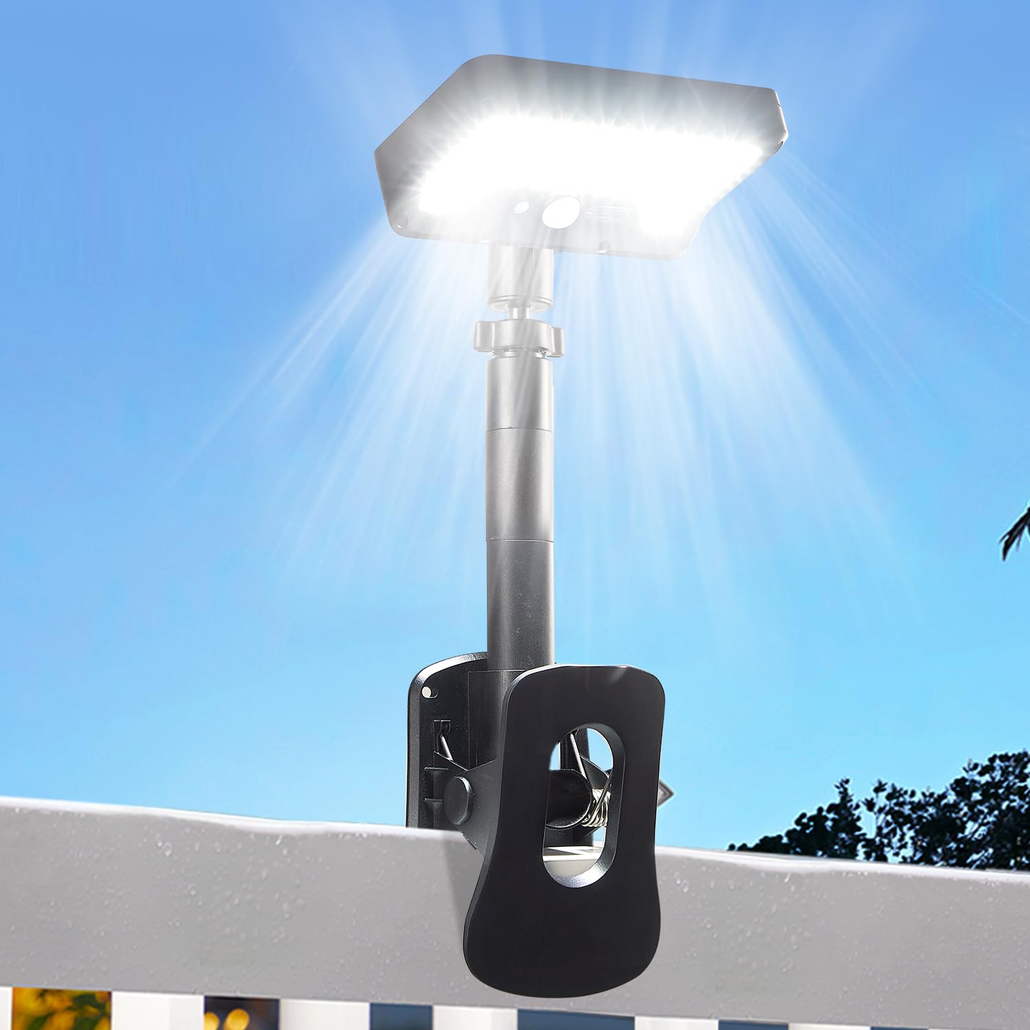Thumok Clip On Solar Lights Outdoor, Motion Sensor Outdoor Lights